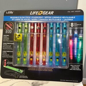 New LIFE+GEAR Reusable Glow Stick & Flashlight, 8-pack - 5‎ Light Modes